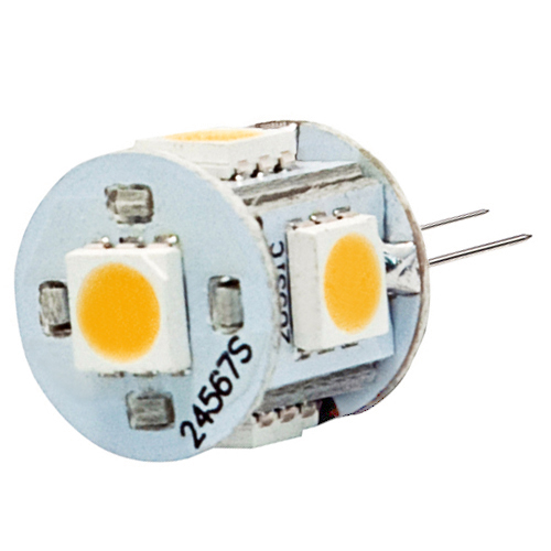 AC/DC12V, Back-Pin Tower T3 JC G4 LED Bulb, 1 Watt, 8-10W Equivalent, 5-Pack AC/DC12V, Back-Pin Tower T3 JC G4 LED Bulb, 1 Watt, 8-10W Equivalent, 5-Pack